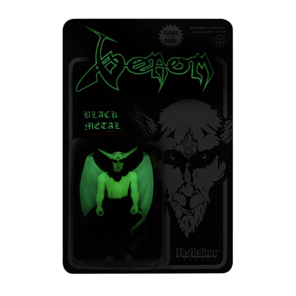 Venom（ヴェノム） ReAction Figure - Black Metal (Glow In The Dark) SUPER7