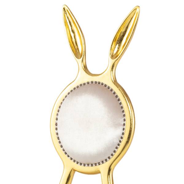 ゴールドフレームラビットシングルチェア