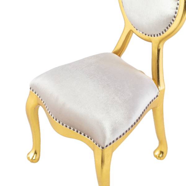 ゴールドフレームラビットシングルチェア