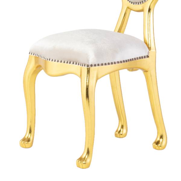 ゴールドフレームラビットシングルチェア