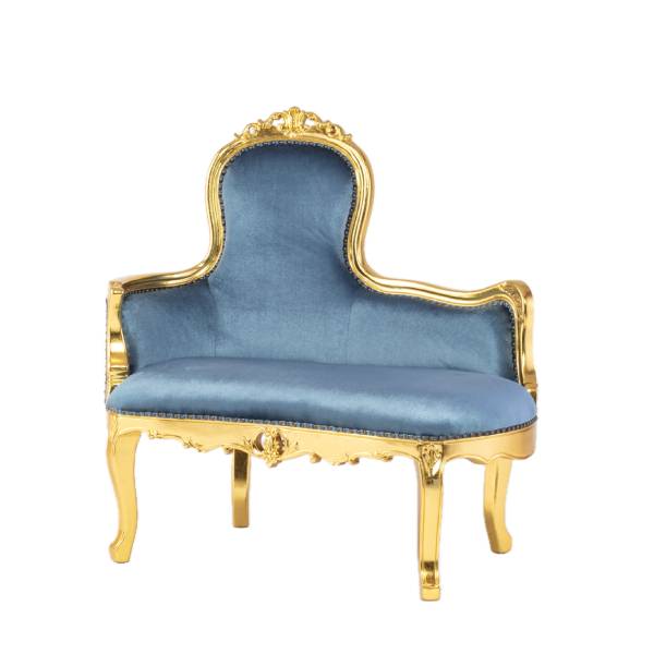 ギルディング(ゴールド)フレームフレンチロココカウチソファ