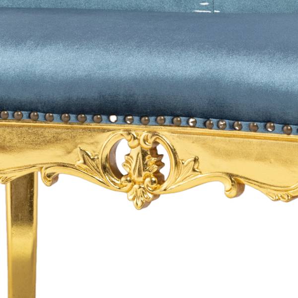 ギルディング(ゴールド)フレームフレンチロココカウチソファ