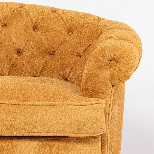 イエローボアファブリックフレンチスタイル2シーターソファ　MouSofa(モーソファ)