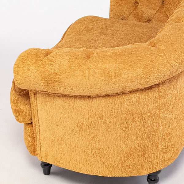 イエローボアファブリックフレンチスタイル2シーターソファ　MouSofa(モーソファ)