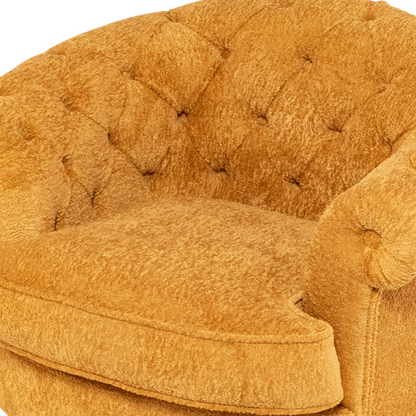 イエローボアファブリックフレンチスタイルシングルソファ　MouSofa(モーソファ)