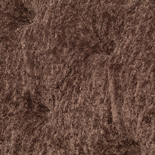 ブラウンボアファブリックフレンチスタイル2シーターソファ　MouSofa(モーソファ)