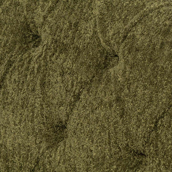 モスグリーンボアファブリックフレンチスタイルシングルソファ　MouSofa(モーソファ)