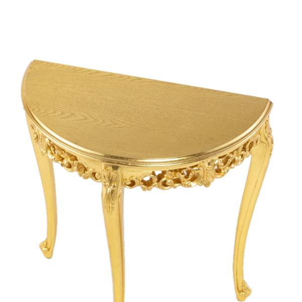アンティークゴールドフレンチコンソールテーブル