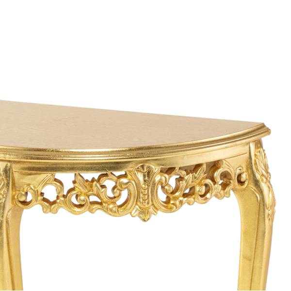 アンティークゴールドフレンチコンソールテーブル