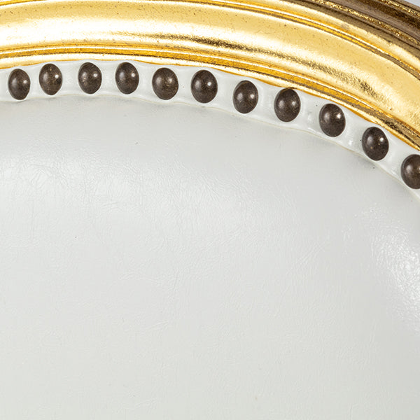 ロココ調セティ　ギルディングゴールド x PUホワイト