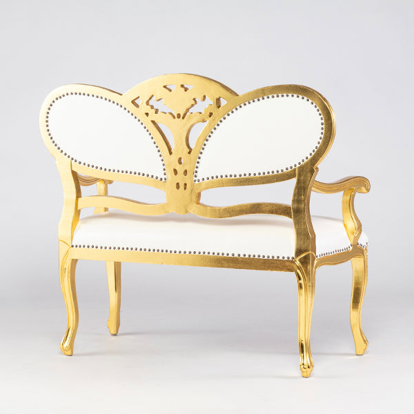 ロココ調セティ　ギルディングゴールド x PUホワイト