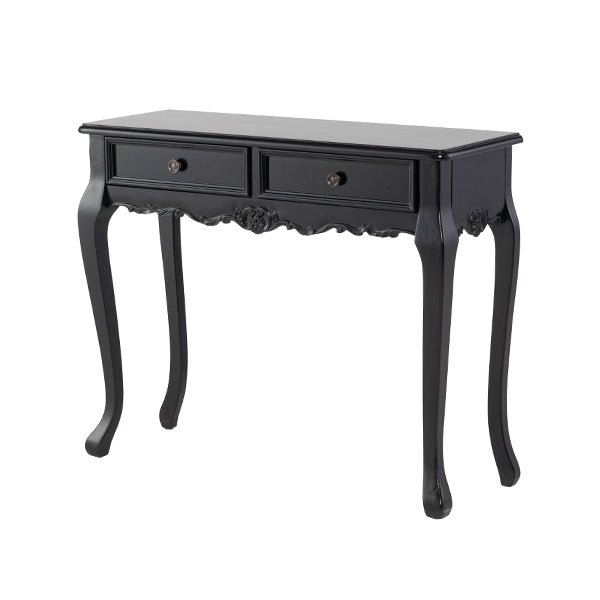 ブラックコンソールテーブル (ショップデスク)