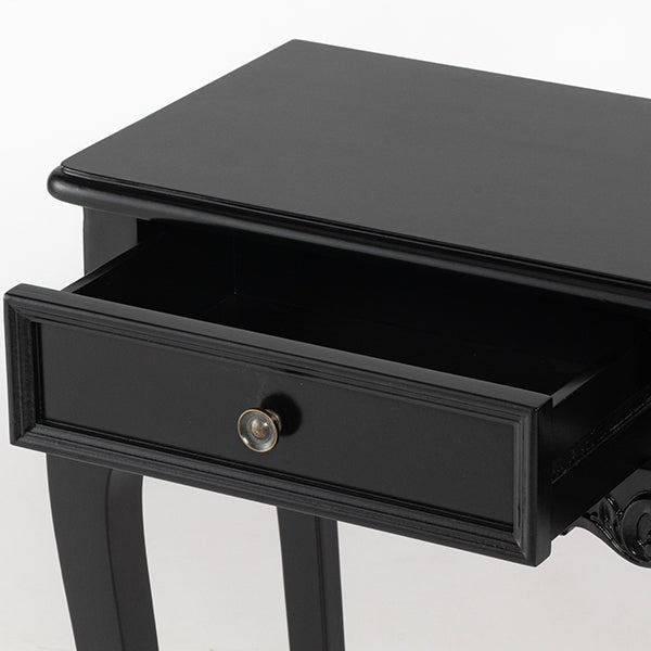 ブラックコンソールテーブル (ショップデスク)