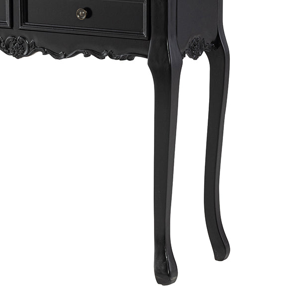 ブラックコンソールテーブル (ショップデスク)