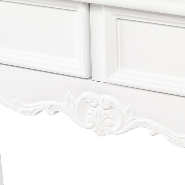 ホワイトコンソールテーブル (ショップデスク)