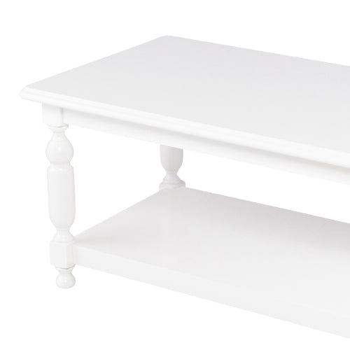 ホワイトローテーブル