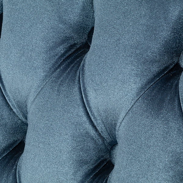 ロココラグジュアリー2シーターソファ　ギルディングゴールド x ブルーベルベット