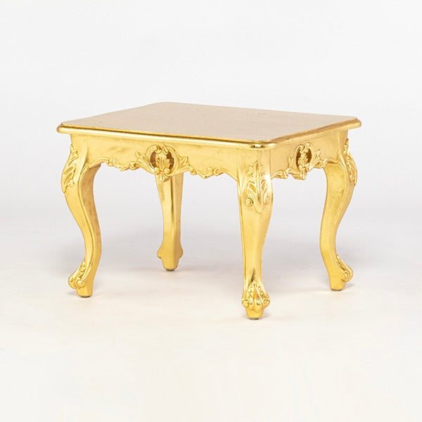 ロココ調ローテーブル　ギルディングゴールド