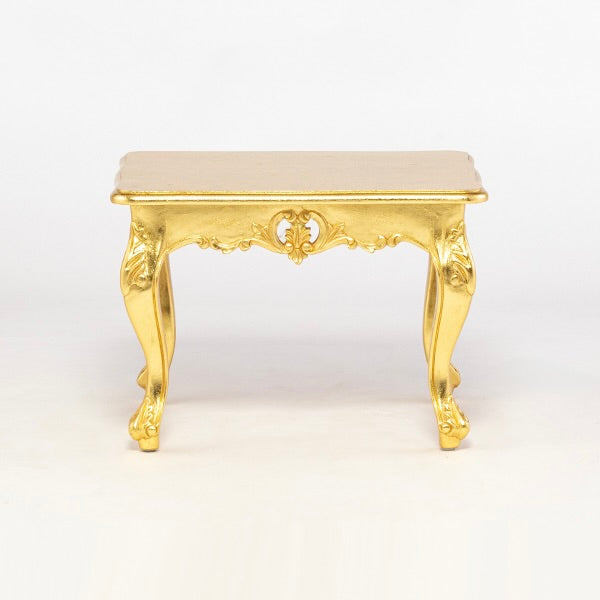 ロココ調ローテーブル　ギルディングゴールド