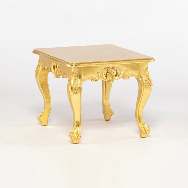 ロココ調ローテーブル　ギルディングゴールド