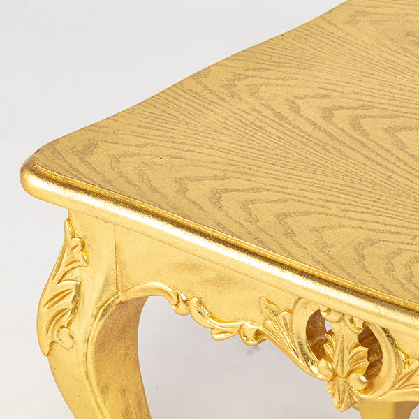 ロココ調ローテーブル　ギルディングゴールド