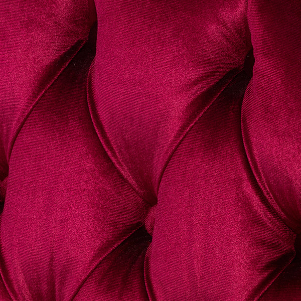 ロココハイグレード2シーターソファ　ギルディングゴールド x ルビーレッド