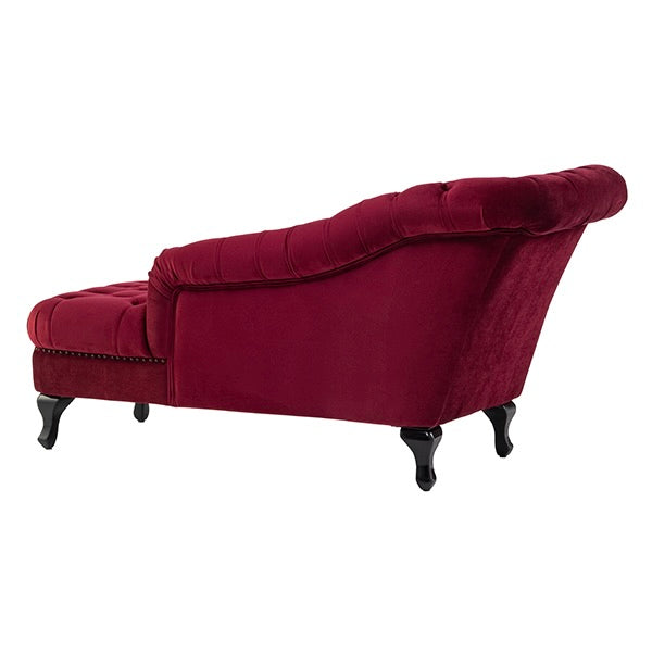 レッドベルベットチェスターフィールドカウチソファ　VINCENT(ヴィンセント)