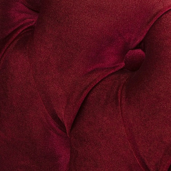 レッドベルベットチェスターフィールドカウチソファ　VINCENT(ヴィンセント)