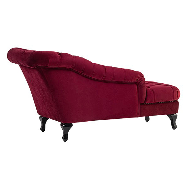 レッドベルベットチェスターフィールドカウチソファ　VINCENT(ヴィンセント)