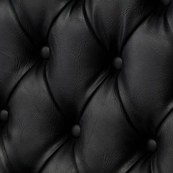 オールドブラックPUレザーチェスターフィールドウイングバックシングルソファ(アームチェア)