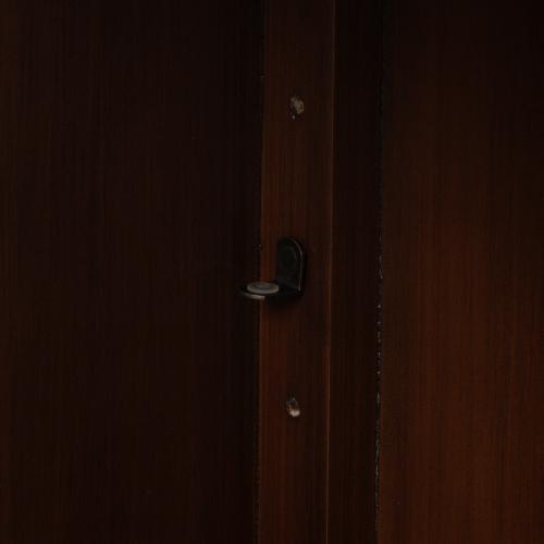 ロココ調　木製オープンブックケース　ブラウン