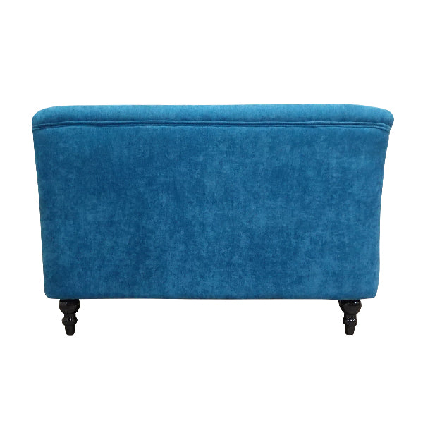 ブルーファブリックヴィンテージスタイル2シーターソファ　VINCENT(ヴィンセント)