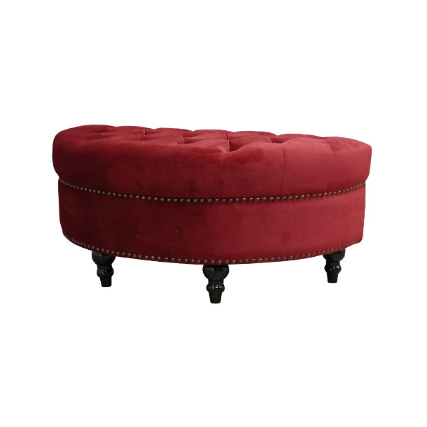 レッドベルベットハーフムーンスツール　VINCENT