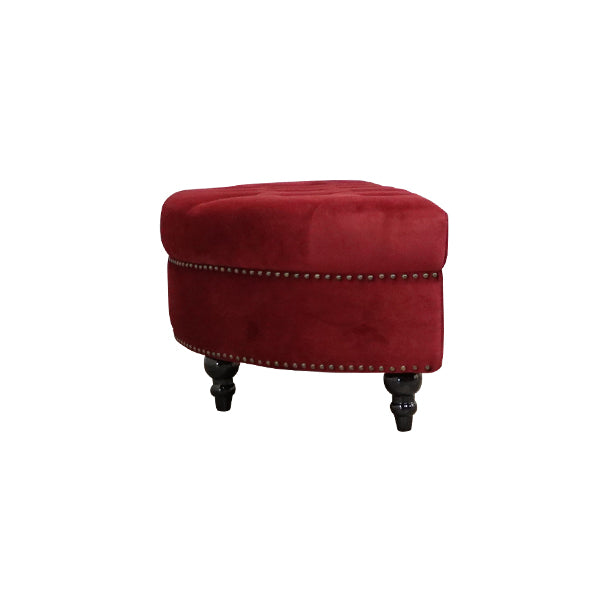 レッドベルベットハーフムーンスツール　VINCENT