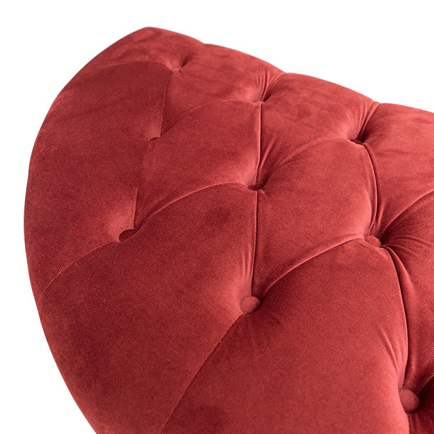 レッドベルベットハーフムーンスツール　VINCENT