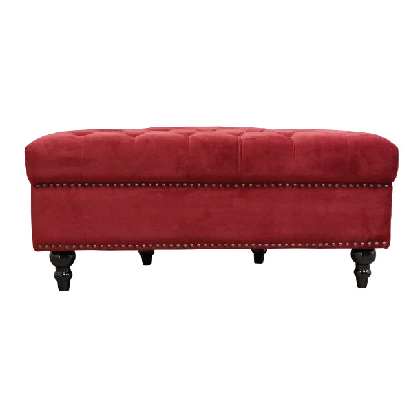 レッドベルベットハーフムーンスツール　VINCENT