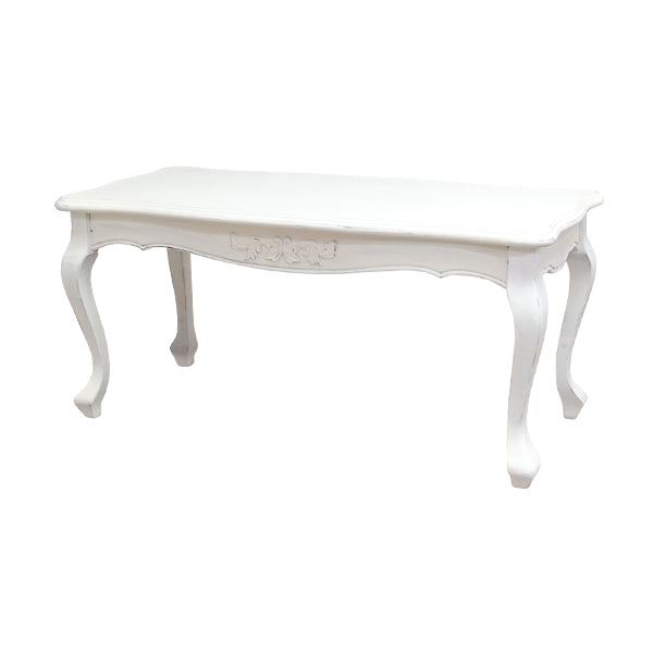 アンティークホワイトロココ調ローテーブル