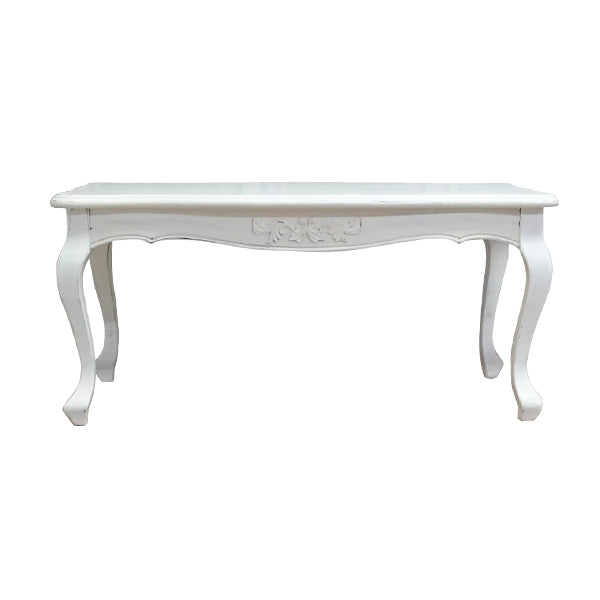 アンティークホワイトロココ調ローテーブル