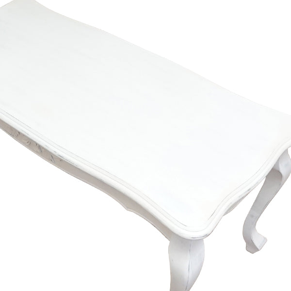 アンティークホワイトロココ調ローテーブル