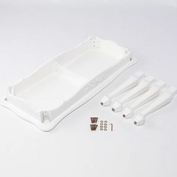 アンティークホワイトロココ調ローテーブル