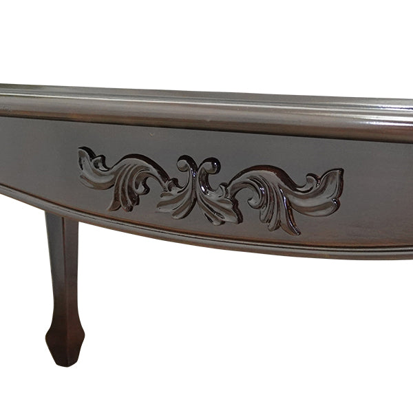 ダークブラウンロココ調ローテーブル