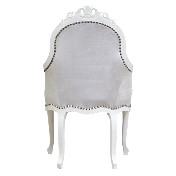 ロココホワイトフレームアームチェア　Symphony(シンフォニー)