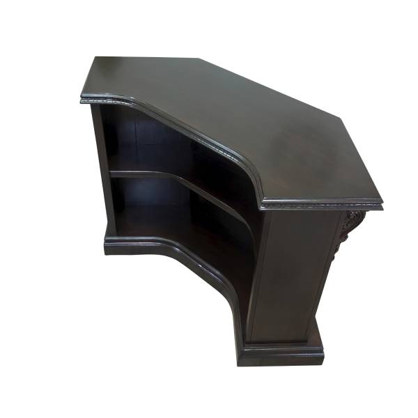 ダークブラウンコーナーカウンターテーブル