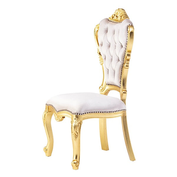 ロココシングルチェア　ギルディングゴールド x パールホワイト　ANTIQUE FLEX PRODUCT