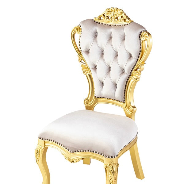ロココシングルチェア　ギルディングゴールド x パールホワイト　ANTIQUE FLEX PRODUCT