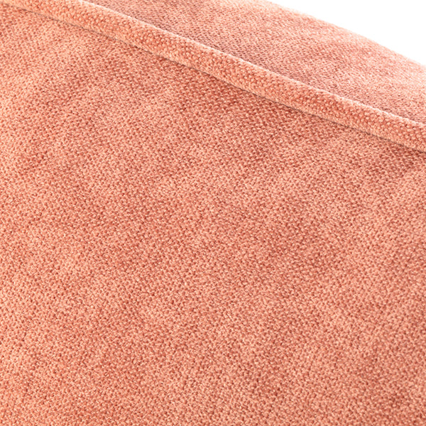 サーモンピンクファブリックヴィンテージスタイル2.5シーターアームソファ　Bricks