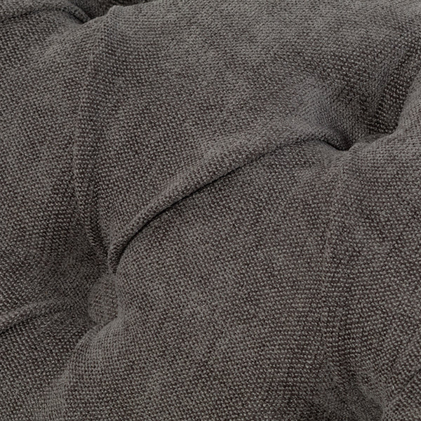 グレーファブリックコンパクトチェスターフィールド3シーターソファ　VINCENT