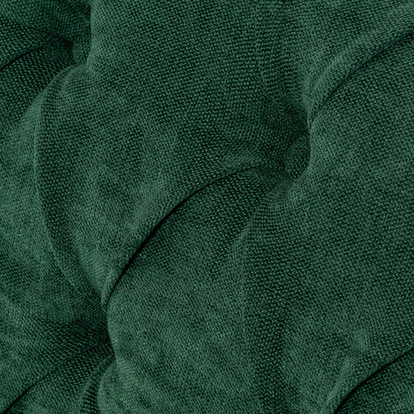 グリーンファブリックコンパクトチェスターフィールド3シーターソファ　VINCENT