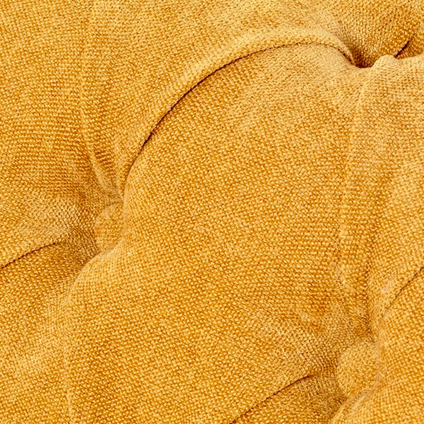 イエローファブリックコンパクトチェスターフィールド2.5シーターソファ　VINCENT(ヴィンセント)