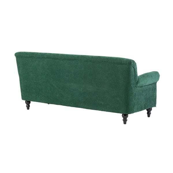 グリーンファブリックヴィンテージスタイル3シーターソファ　VINCENT(ヴィンセント)